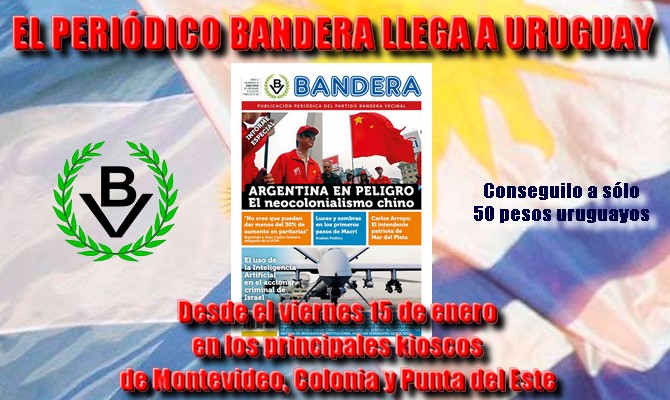 Periódico Bandera llegó a Uruguay y puede adquirirse en kioscos del hermano país