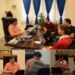 El Rector de la Universidad Nacional de Avellaneda recibió al equipo del periódico Bandera