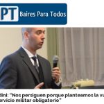 Biondini (h): «Nos persiguen porque planteamos la vuelta del servicio militar obligatorio» (Agencia Baires Para Todos)