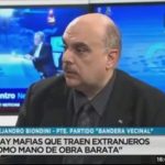 Biondini opinó en el programa de TV «Todo en Uno» de Paula Trapani sobre inmigración y actualidad
