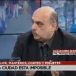 Biondini debatió en el canal A24 sobre piquetes, manteros y la situación social